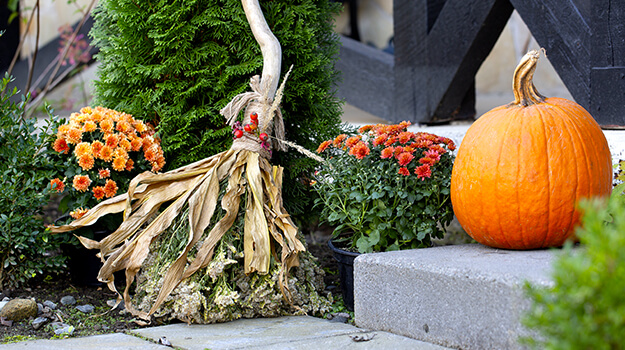 Halloween decorations: make a witch's broom