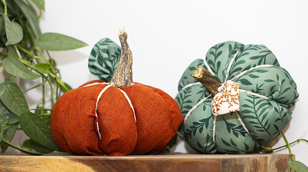 Fabric pumpkins